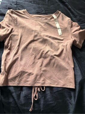 lululemon athletica Short Sleeve Crop Top in Dusty Rose